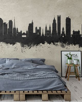São Paulo Brazil Skyline Concrete Wallpaper
