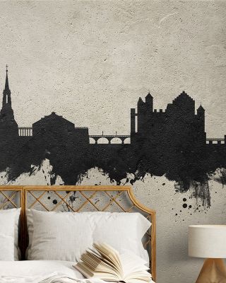 Schaffhausen Switzerland Skyline Concrete Wallpaper