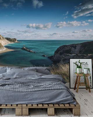 Shoreline Bay Coastal Wallpaper