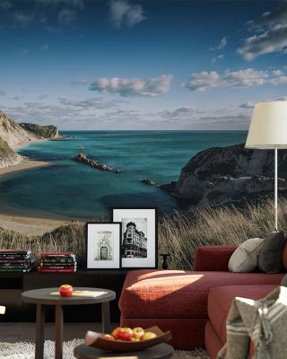 Shoreline Bay Coastal Wallpaper