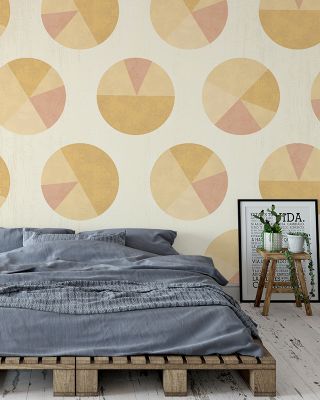 Southwest Pie White Abstract Wallpaper