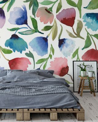 Spring Joy Floral Wallpaper