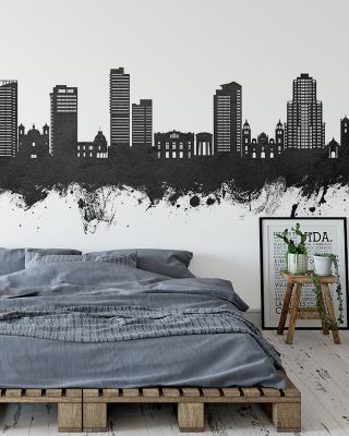 Tegucigalpa Honduras Skyline Black & White Wallpaper