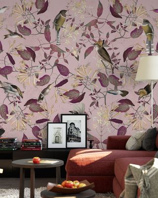 Tescoma Birds of Beauty in Pink Floral Wallpaper