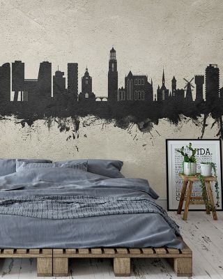 Utrecht The Netherlands Skyline Concrete Wallpaper