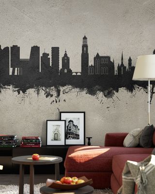 Utrecht The Netherlands Skyline Concrete Wallpaper