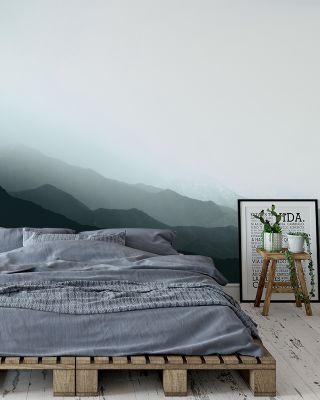 Virgin Mountains Blue Scenic Wallpaper