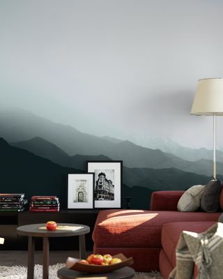 Virgin Mountains Blue Scenic Wallpaper