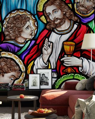 Vitral Apostle Stained Glass Wallpaper
