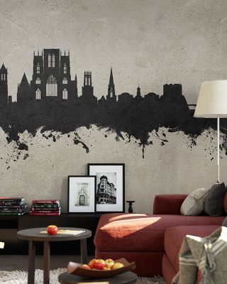 York England Skyline Concrete Wallpaper