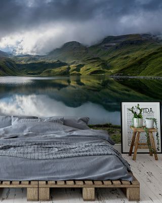 Bachalpsee Tranquil Alpine Lake Wallpaper