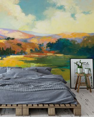 Daybreak Valley Sunrise Landscape Wallpaper