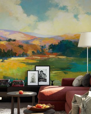 Daybreak Valley Sunrise Landscape Wallpaper