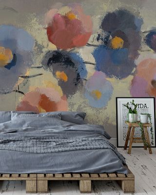 Delicate Floral I Gentle Bloom Wallpaper
