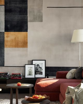 Mondrisque No.1 Abstract Geometric Wallpaper