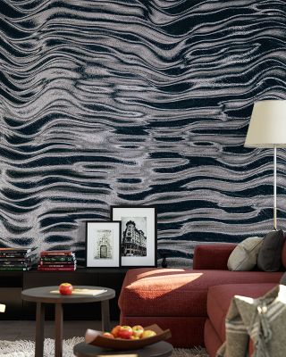 Shimmer Liquidity Abstract Metallic Wallpaper
