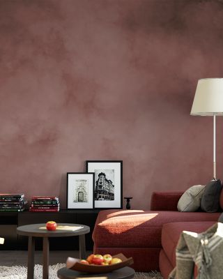 Soft Fog, Red Subtle Elegance Wallpaper