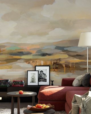 Subtle Hillside View Tranquil Landscape Wallpaper