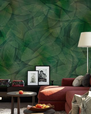 Acid Leaves Abstract Wallpaper