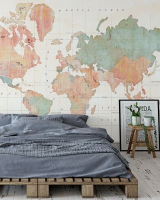 Across the World III Map Wallpaper
