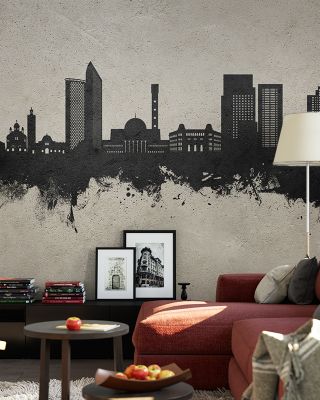 Algiers Algeria Skyline Concrete Wallpaper