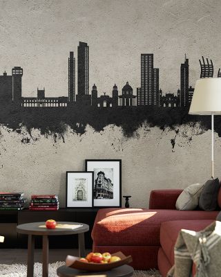 Asunción Paraguay Skyline Concrete Wallpaper