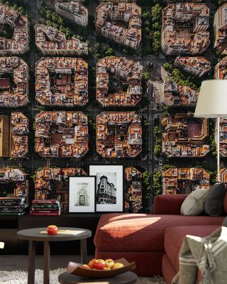 Barcelona Blocks Abstract Wallpaper