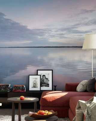 Bay Clouds Reflections Scenic Wallpaper