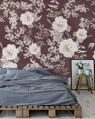 Birds of Eden Floral Wallpaper