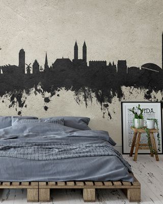 Bremen Germany Skyline Concrete Wallpaper