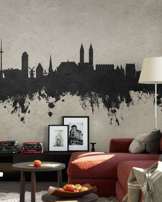 Bremen Germany Skyline Concrete Wallpaper