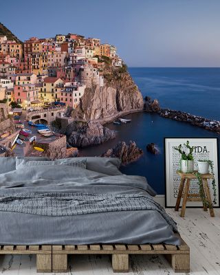 Cinque Terre Harmony Scenic Wallpaper