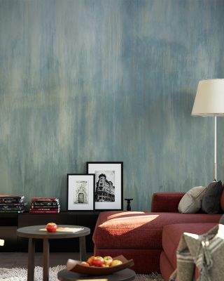 Concrete Surface Teal Abstract Wallpaper