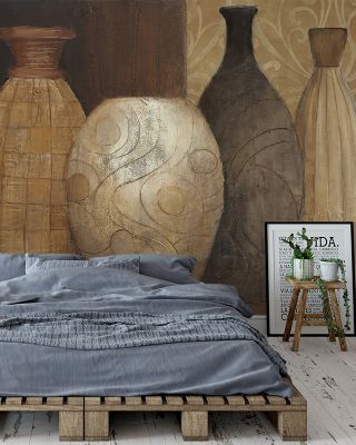 Decorative Vessels Abstract Wallpaper