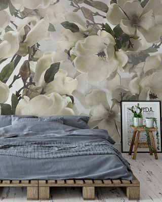 Dreaming of Magnolias Floral Wallpaper