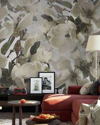 Dreaming of Magnolias Floral Wallpaper