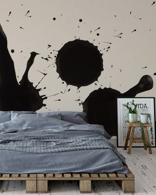 Dripping Ink Abstract Wallpaper