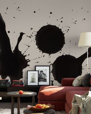 Dripping Ink Abstract Wallpaper
