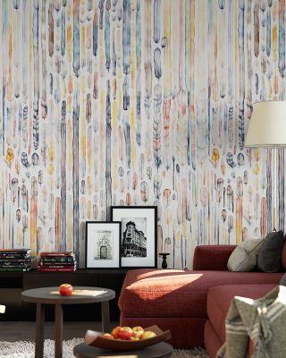 Feather Wall Abstract Wallpaper