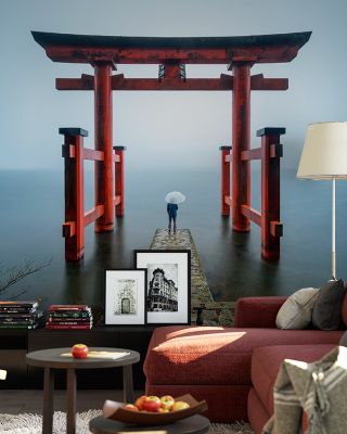 Hakone Shrine Scenic Wallpaper