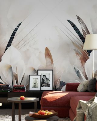 Huge Irises Floral Wallpaper