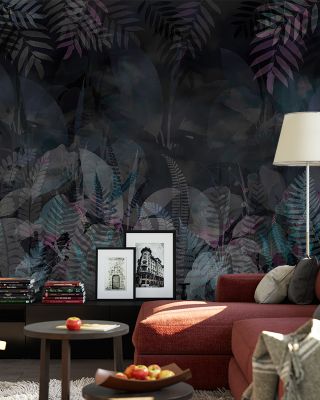 Liquid Tropic Dark Abstract Wallpaper