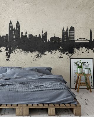 Magdeburg Germany Skyline Concrete Wallpaper