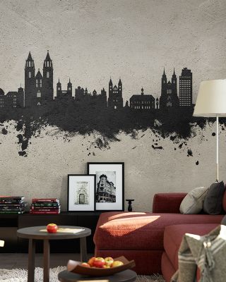Magdeburg Germany Skyline Concrete Wallpaper