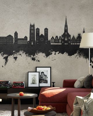 Münster Germany Skyline Concrete Wallpaper