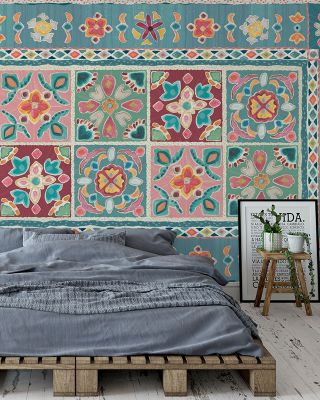 My Bohemian Life Cornered Abstract Wallpaper