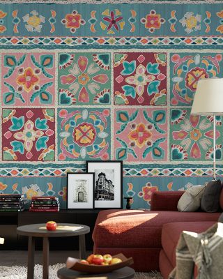 My Bohemian Life Cornered Abstract Wallpaper