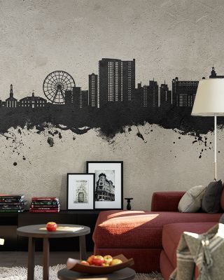 Myrtle Beach South Carolina Skyline Concrete Wallpaper