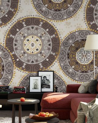 Otomi Dogs VI Neutral Scenic Wallpaper