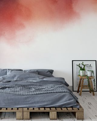 Red Haze Abstract Wallpaper